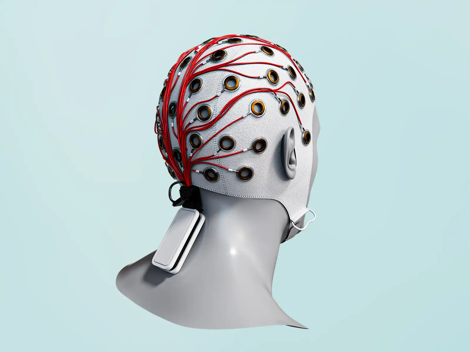 EEG Electrode Cap 3D Model